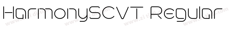 HarmonySCVT Regular字体转换